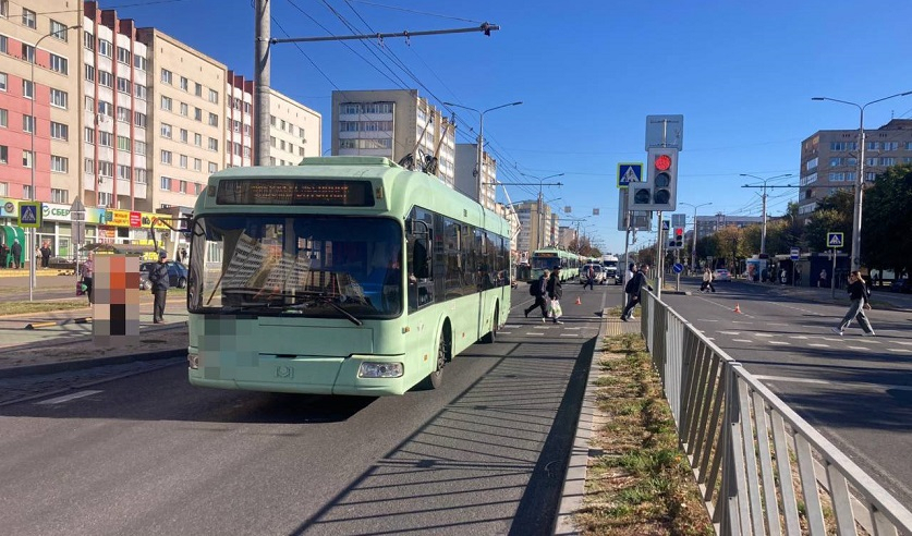 ДТП в Могилеве с троллейбусом