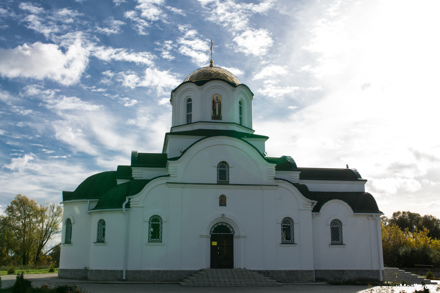 Храм на территории современного  Свято-Вознесенского монастыря