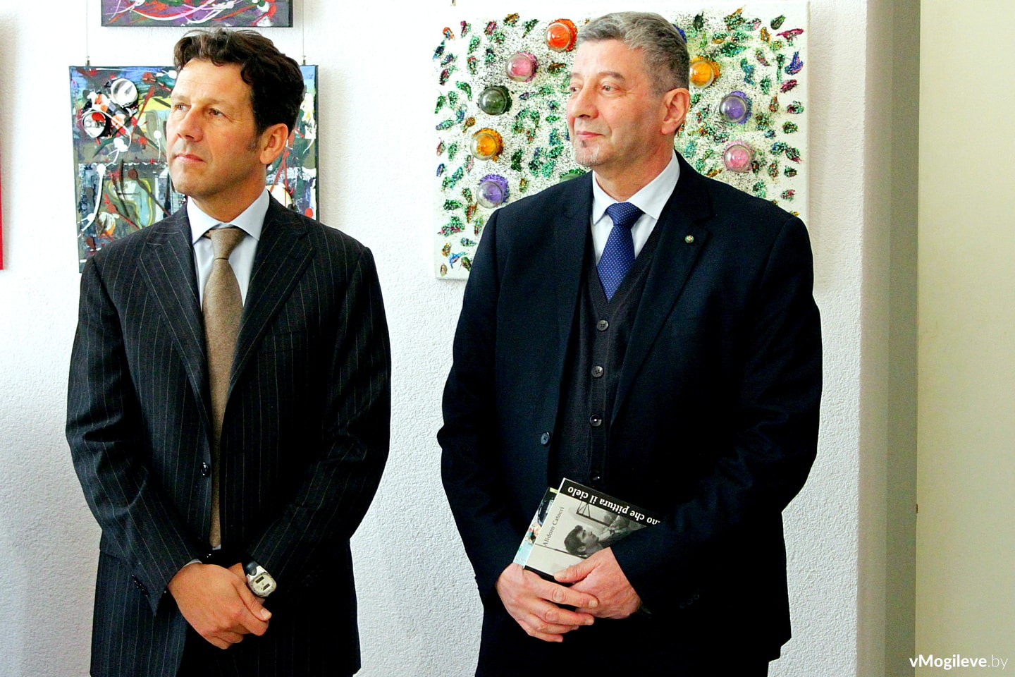 Посол Италии в Беларуси Марио Бальди и художник Алидоро Каточчи