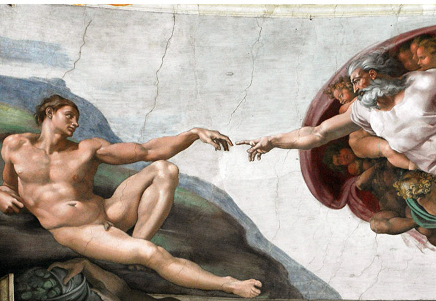 Микеланджело, картина «Сотворение Адама». Фото из открытых источников