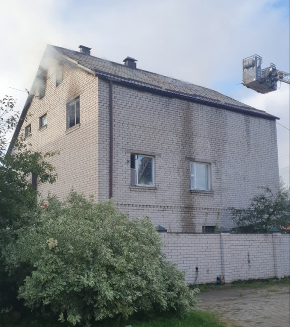 Пожар в коттедже в Могилеве
