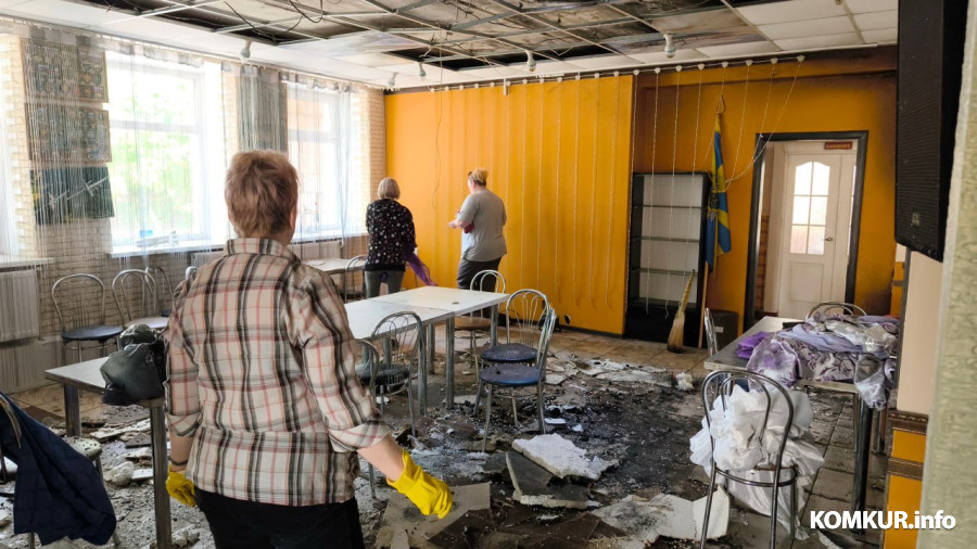 Пожар в кафе «Авиатор» в Бобруйске