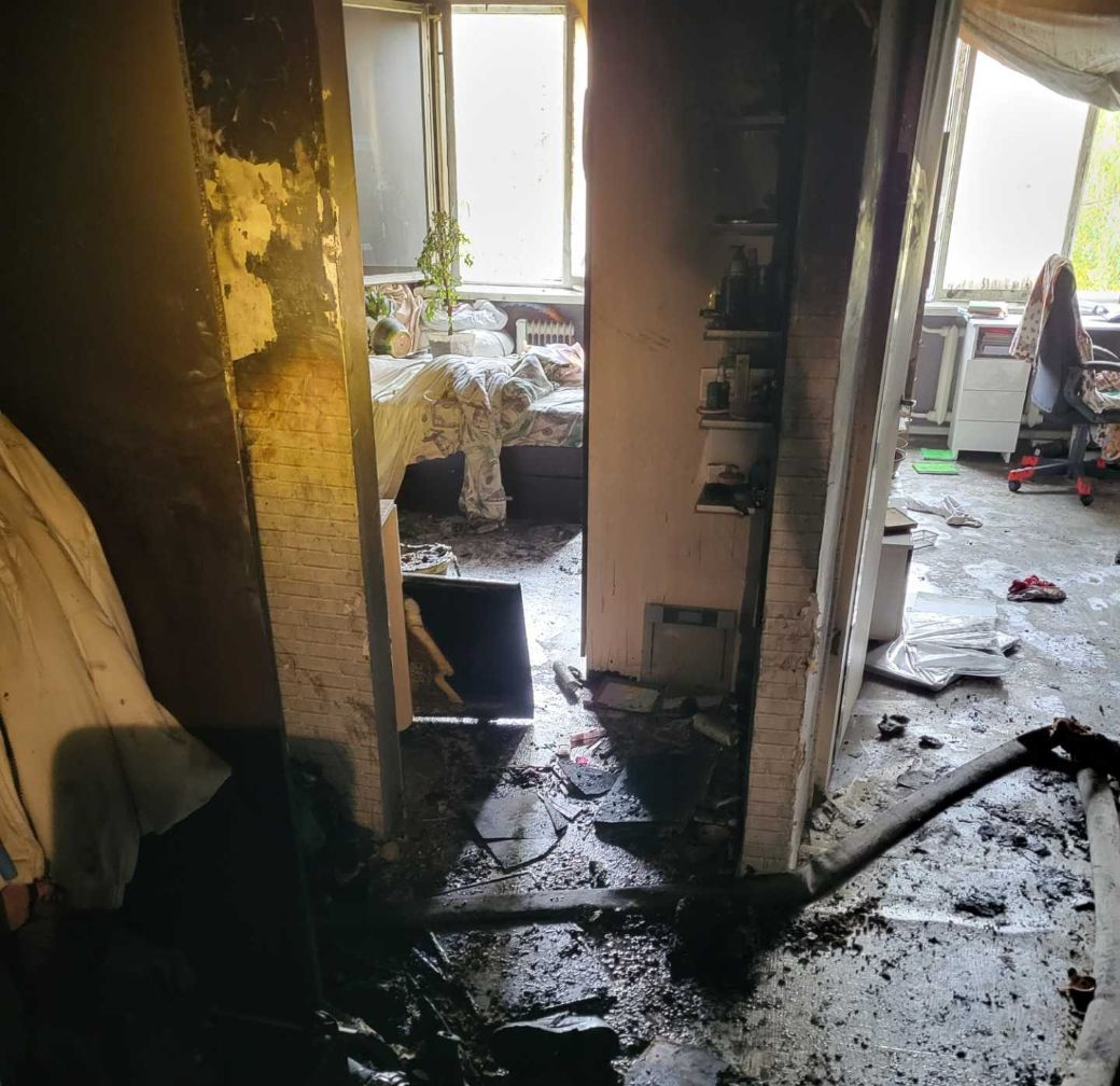 Пожар в общежитии Могилева